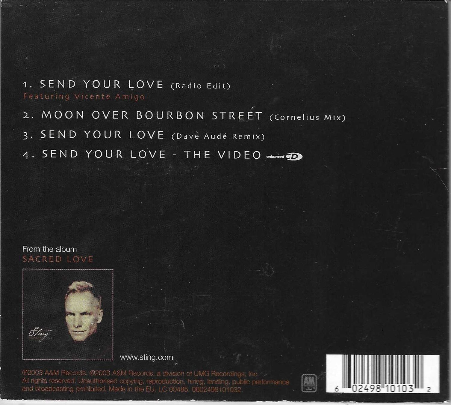 CDs: STING  -  SEND YOUR LOVE – D'occasion à Bex par Giorgiob 1