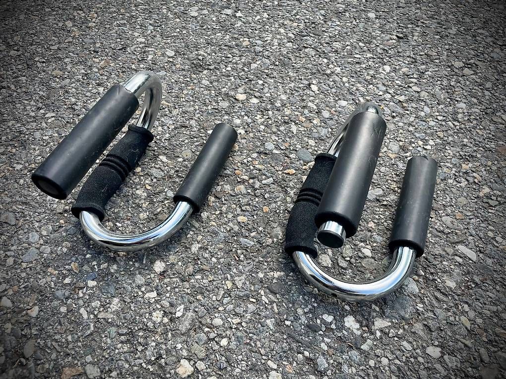 Hometrainer: Push Up Bars / Liegestützgriffe verchromt – Usato da Chur venduto da jol_knw6