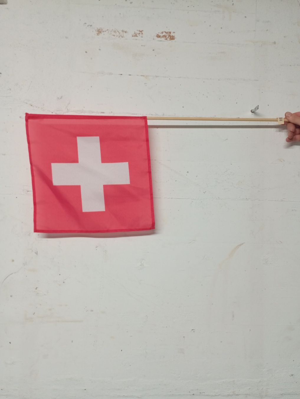 Bandiere: CH - Stabfahne 30 x 30 cm – Nuovo e nell'imballaggio originale da Winterthur venduto da pjuma01 1