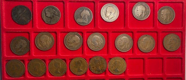 Tutti le monete: Sammlung, 19 Stück, Penny, ab 1876 – Usato da Luzern venduto da Kartenansicht 1