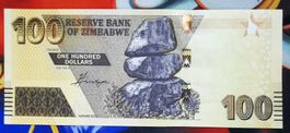 Zimbabwe 100 Dollars Serie AB UNC