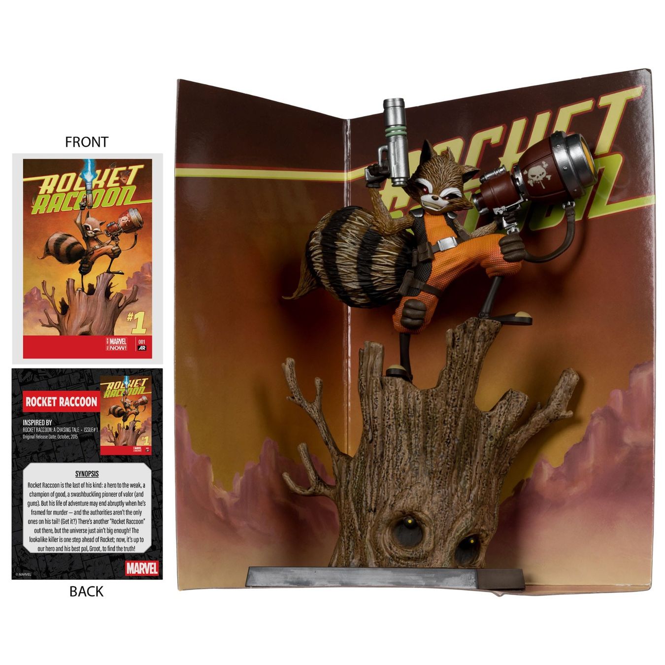 Statuette: Marvel Collection 1/6 Rocket Racoon A Chasing Tale #1 18 cm – Nuovo e nell'imballaggio originale da St-Imier venduto da ATTAKSHOP 2