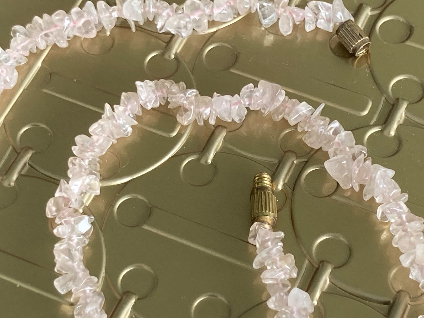 Catenine: Collier vintage en quartz Rose – Usato da Marly venduto da Antigona71 3