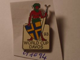 1 Davos 1993 Ski WM Pin (U1094)
