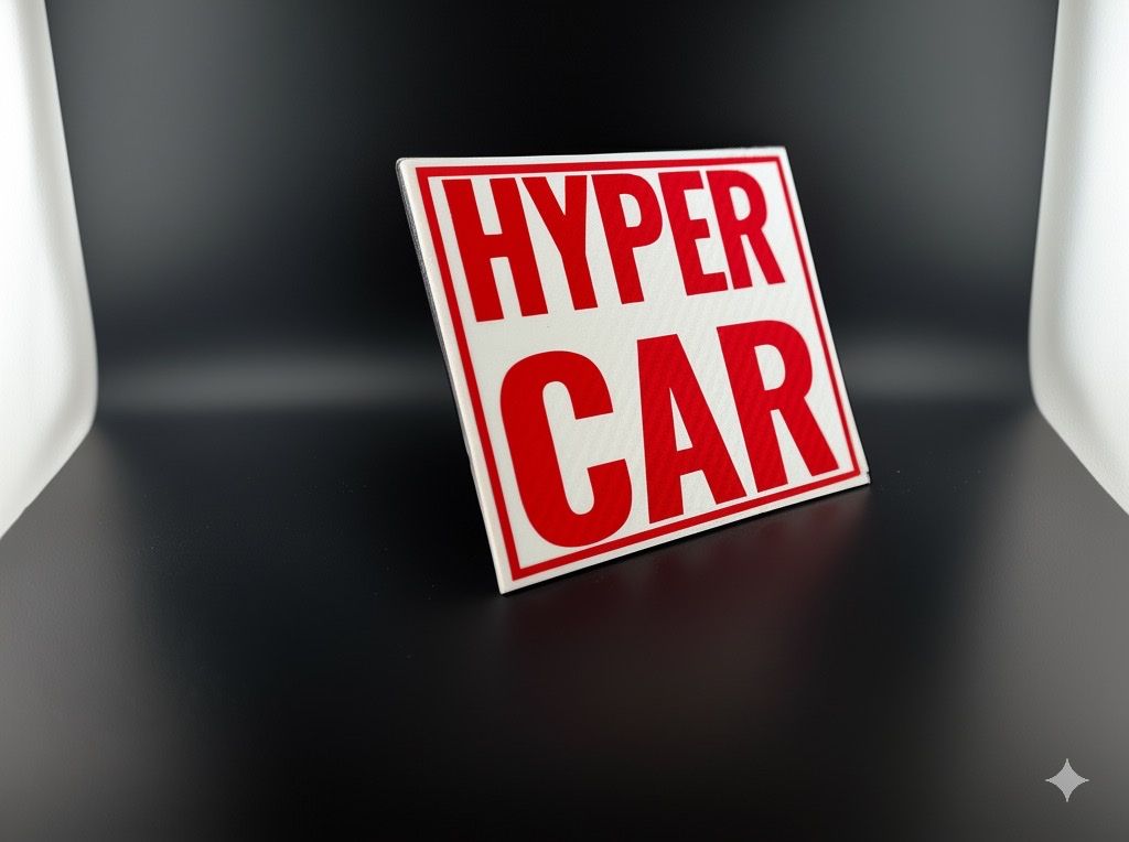Insegne: Sim-Racing Rig Deko Hyper Car Schild #Le Mans – Nuovo e nell'imballaggio originale da Winterthur venduto da rz87