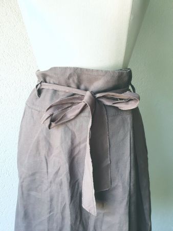 MARC O'POLO XS 34 ROCK TAUPE 100% LEINEN LINEN JUPE TIP TOP