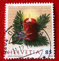 Nr.1373  Kerze 2010 mit Stempel   