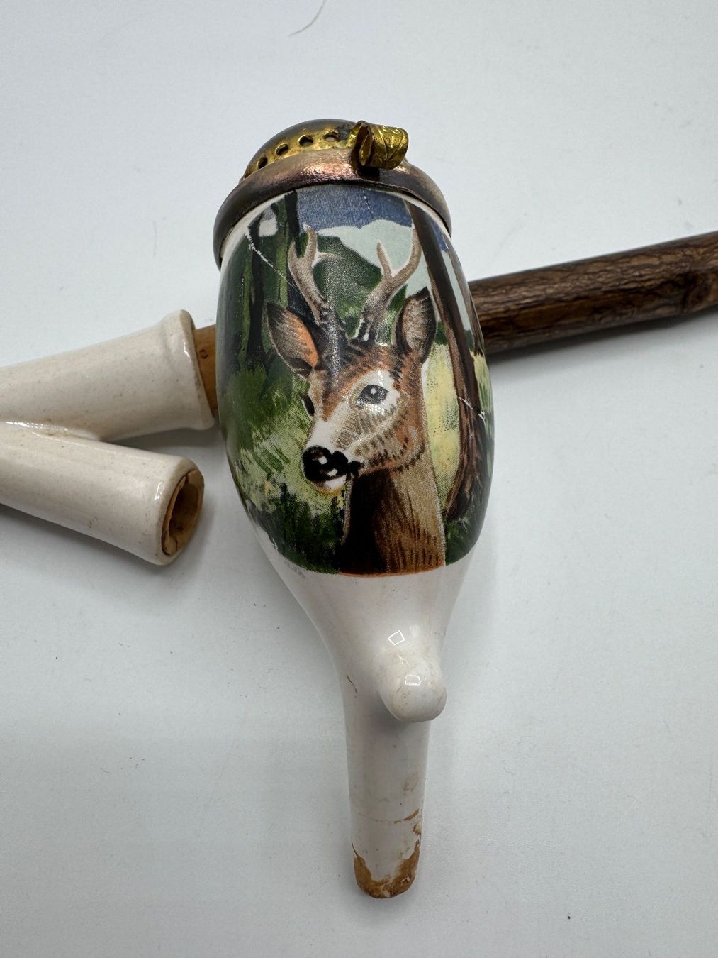 Pipes & Accessoires: Antike Pfeife mit Hirschmotiv – D'occasion à Sachseln par BONATI01 2