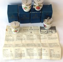 4 Vintage Royal Worcester Egg Coddler Porzellan Eierkocher