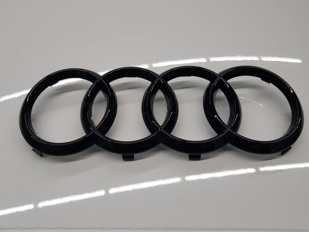 Audi Ringe schwarz Glanz