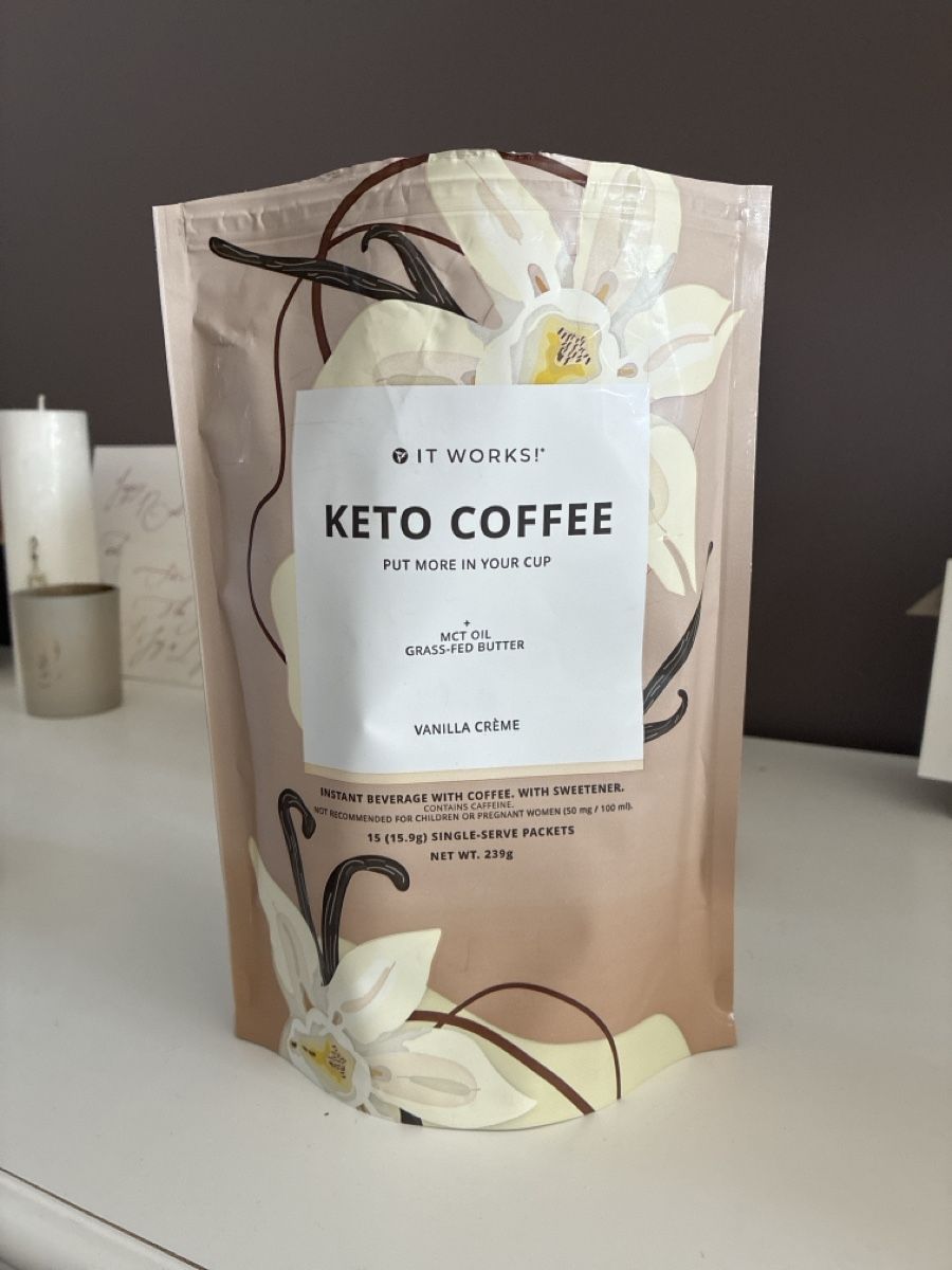 Cibi & Specialità: It Works! Keto Coffee Vanilla Crème - Einzelportionen – Nuovo e nell'imballaggio originale da Bäretswil venduto da Viechel