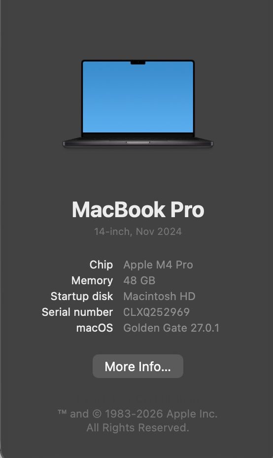 Apple Notebooks: Apple MacBook Pro 14" M4 Pro 20 C-GPU 14 C-CPU 4TB SSD Black – Gebraucht aus Dietikon von The-Star-Shop 8