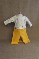 Puppenpyjama Gr. 40-45cm Motiv Dinos