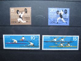 DDR 1966 Kanurennsport / Gewichtheben gest.