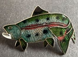 Pin’s Saumon émail multicolore bon état 4 cm
