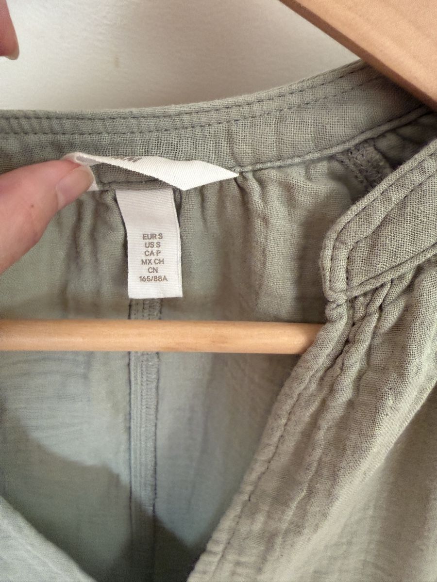H&M Camicette: H&M Green musselin Bluse - Gr. S – Usato da Zürich venduto da Eb_ 3