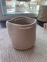 Korb  beige Aufbewahrung rund 