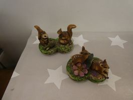 Eichhörnchen und Reh Figuren Vintage?