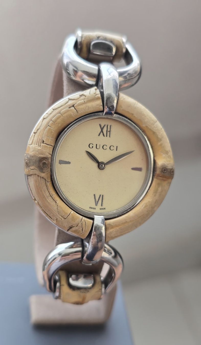Gucci Uhren: Gucci Bamboo Quartz 35,8mm – Gebraucht aus Minusio von AGSuhren 1