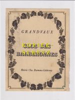 Etikette - Grandvaux "Clos des Barberonnes" /bd