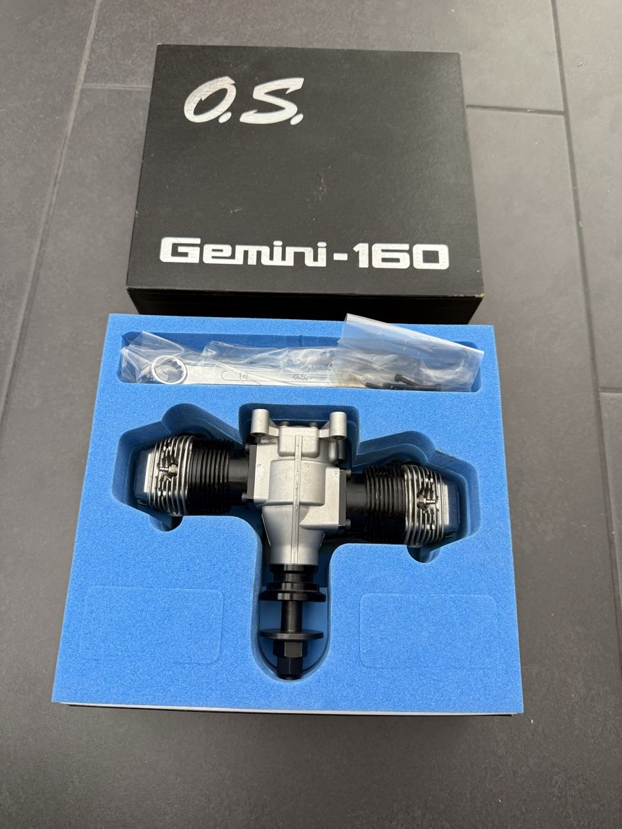 Motori: O.S. Gemini-160 Boxer 26ccm mit Schalldämpfer – Nuovo (secondo la descrizione) da Gebertingen venduto da Dvenosta 3