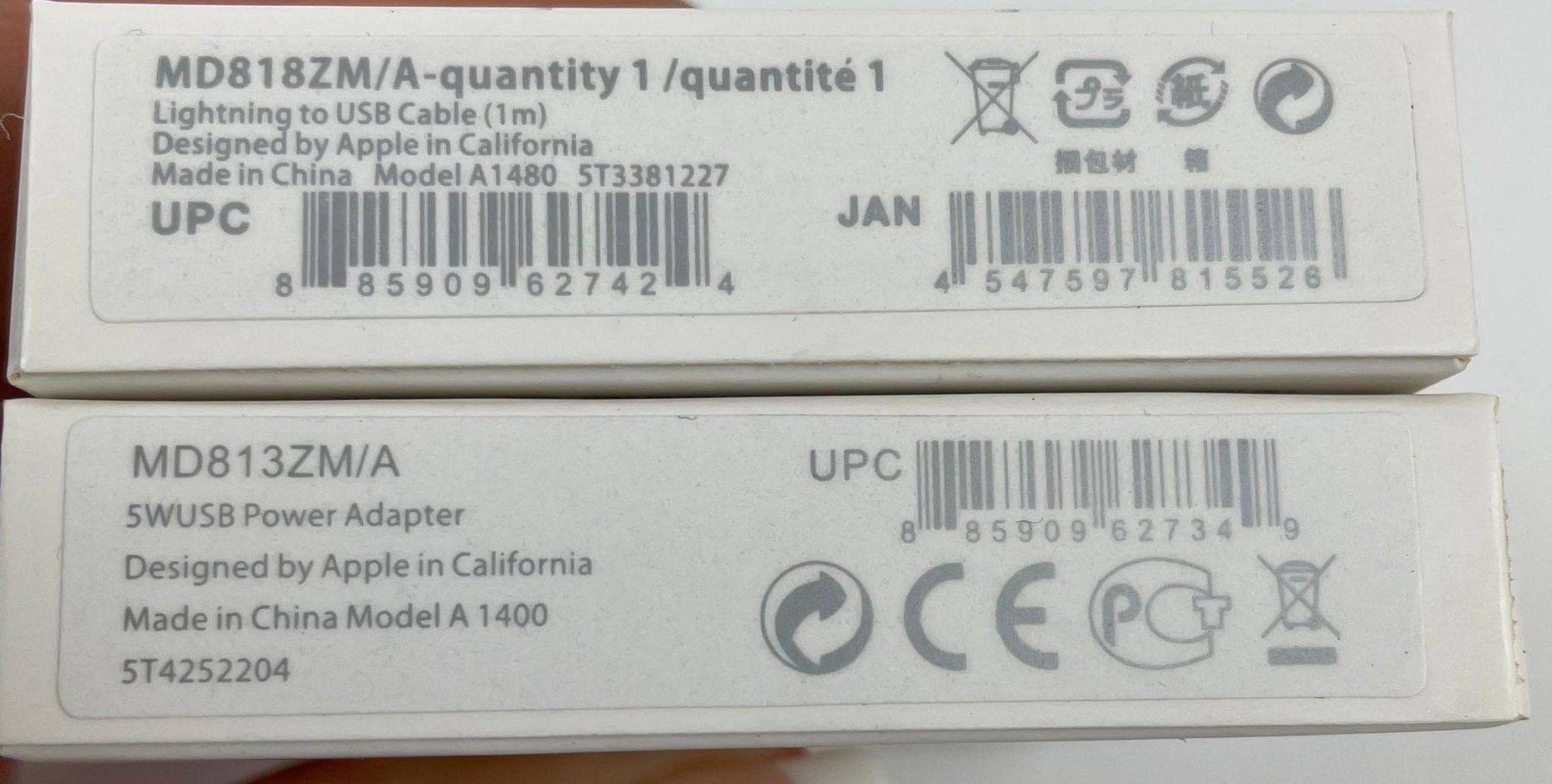 Apple Caricabatterie: Apple Stecker & Kabel- Set – Nuovo e nell'imballaggio originale da Wängi venduto da Thurgauer98 2