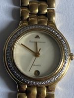 Maurice Lacroix Damenuhr goldfarben mit Zirkonia guter Zusta