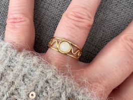 Bague avec cristal de roche