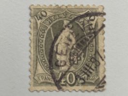 1882, weisses Papier, 14 Zähne, ZNr. 69A, gestempelt