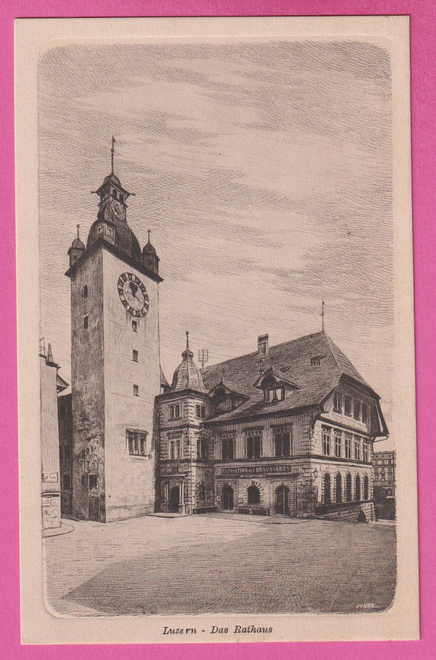 Ansichtskarten: Luzern Das Rathaus – Gebraucht aus Einsiedeln von dillie