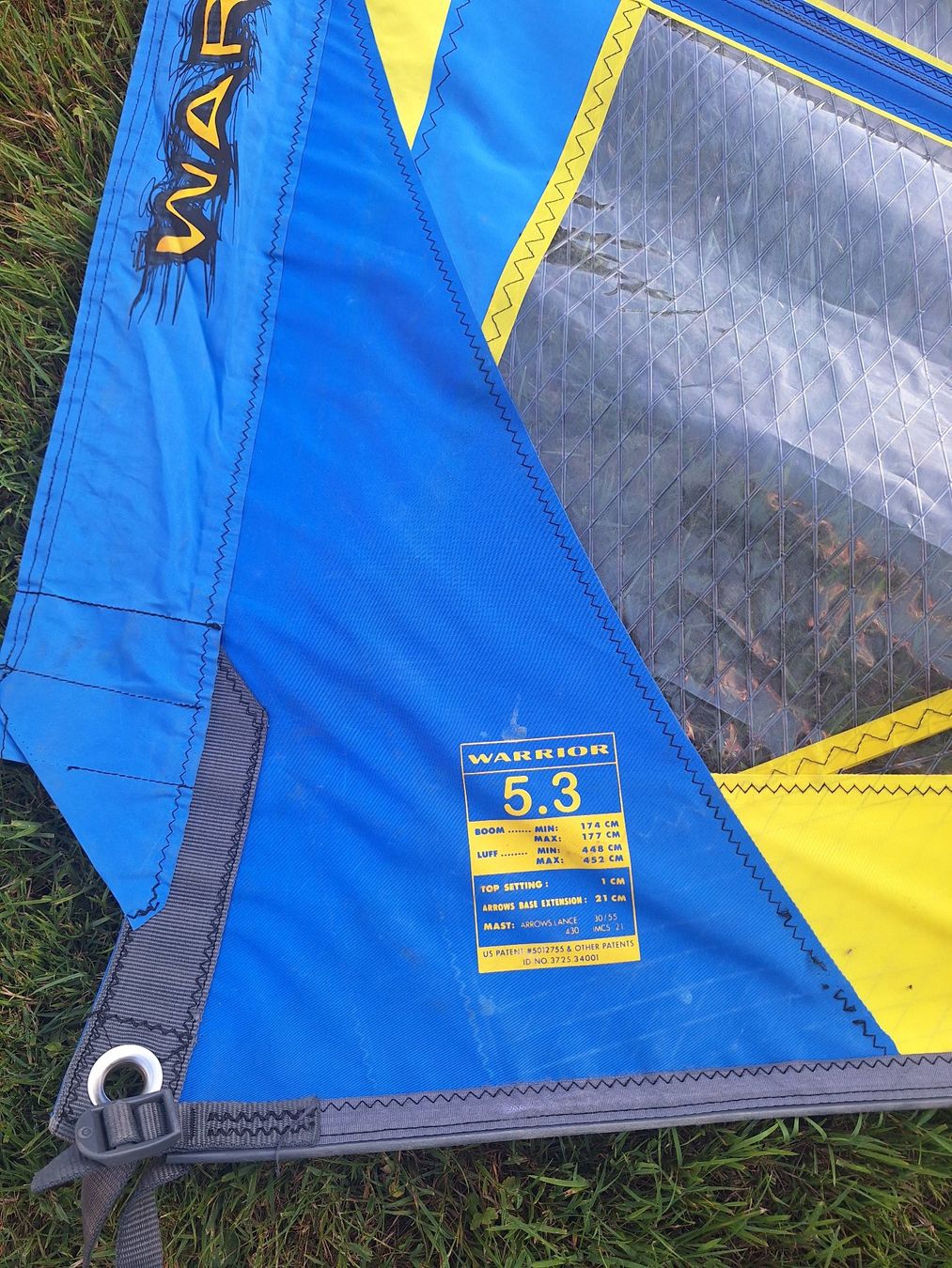 Surf: Windsurf Segel Arrows Warrior Wave Segel 5.3 – Usato da Veltheim AG venduto da Nlino 2