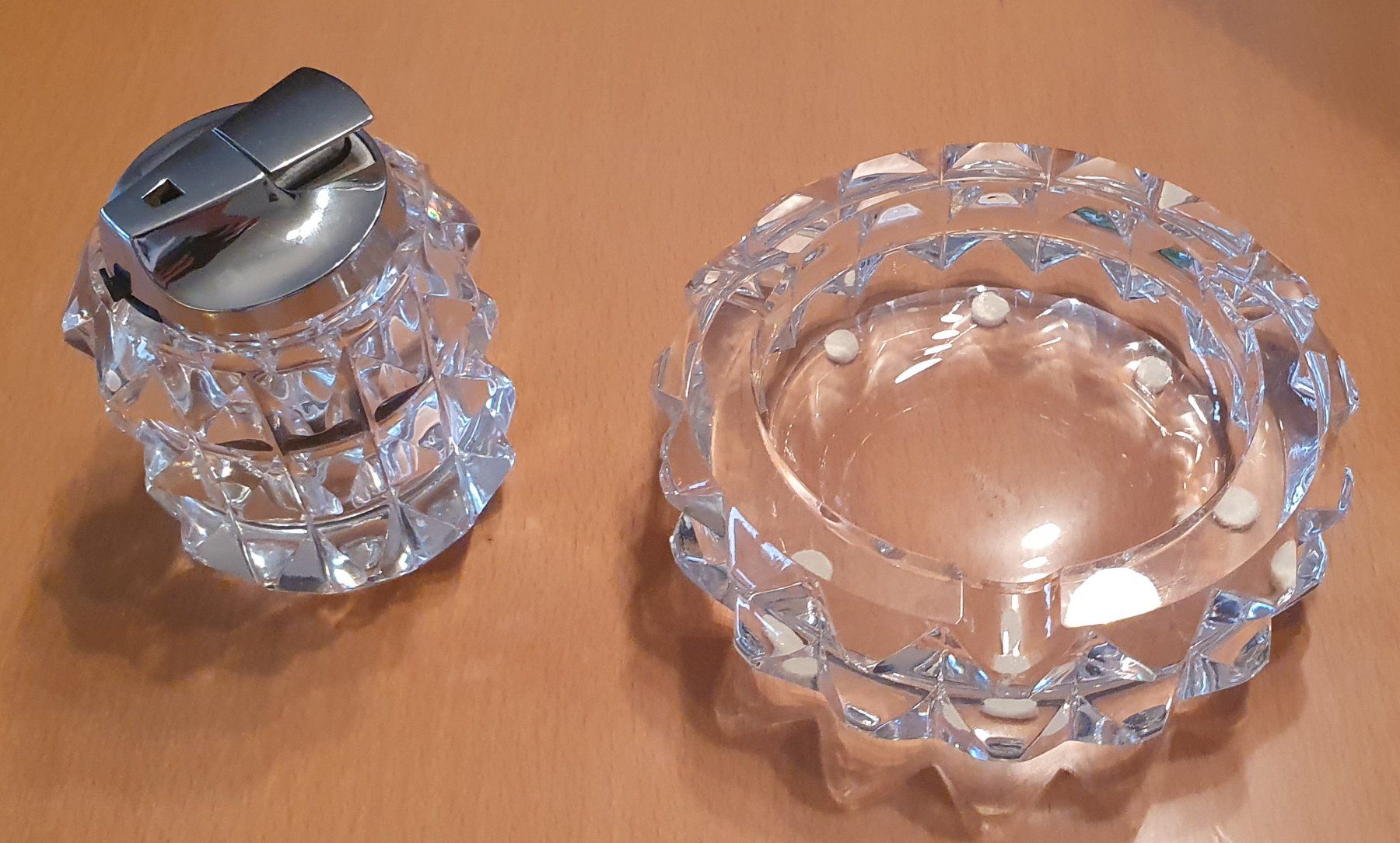 Rosenthal Portacenere: Raucherset , Rosenthal, Kristallglas – Usato da Kreuzlingen venduto da Rschweiz1 1