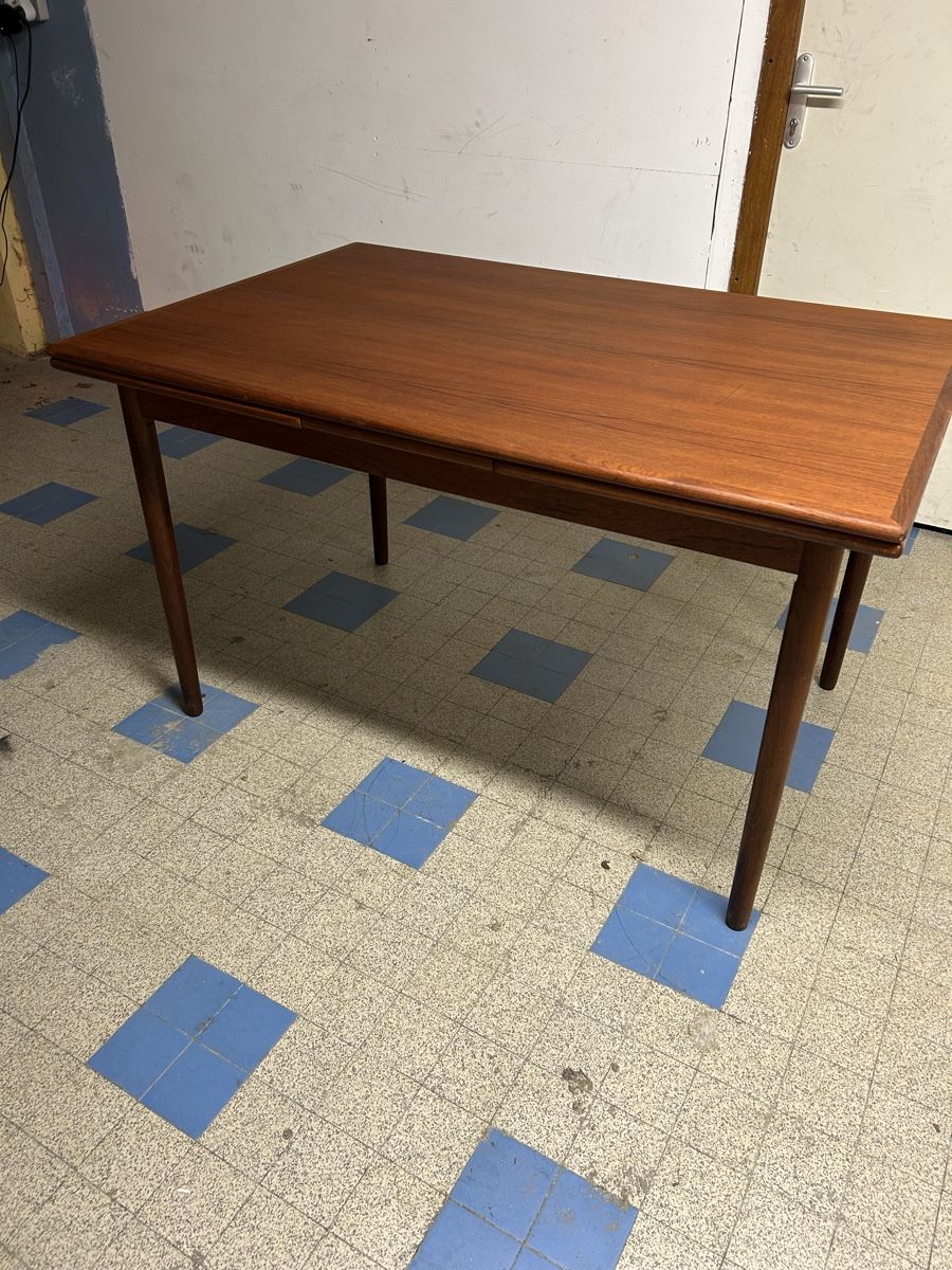 Tavoli: Table vintage scandinave en teck, extensible et stylée. – Usato da Vernier venduto da Leandro055 7
