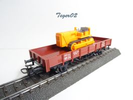 Märklin H0 4423 Niederbordwagen mit Trax
