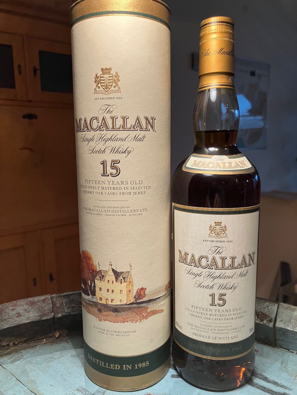 Macallan Bevande alcoliche: Macallan 1985 15 Years Sherry – Nuovo e nell'imballaggio originale da Aarwangen venduto da concorde58