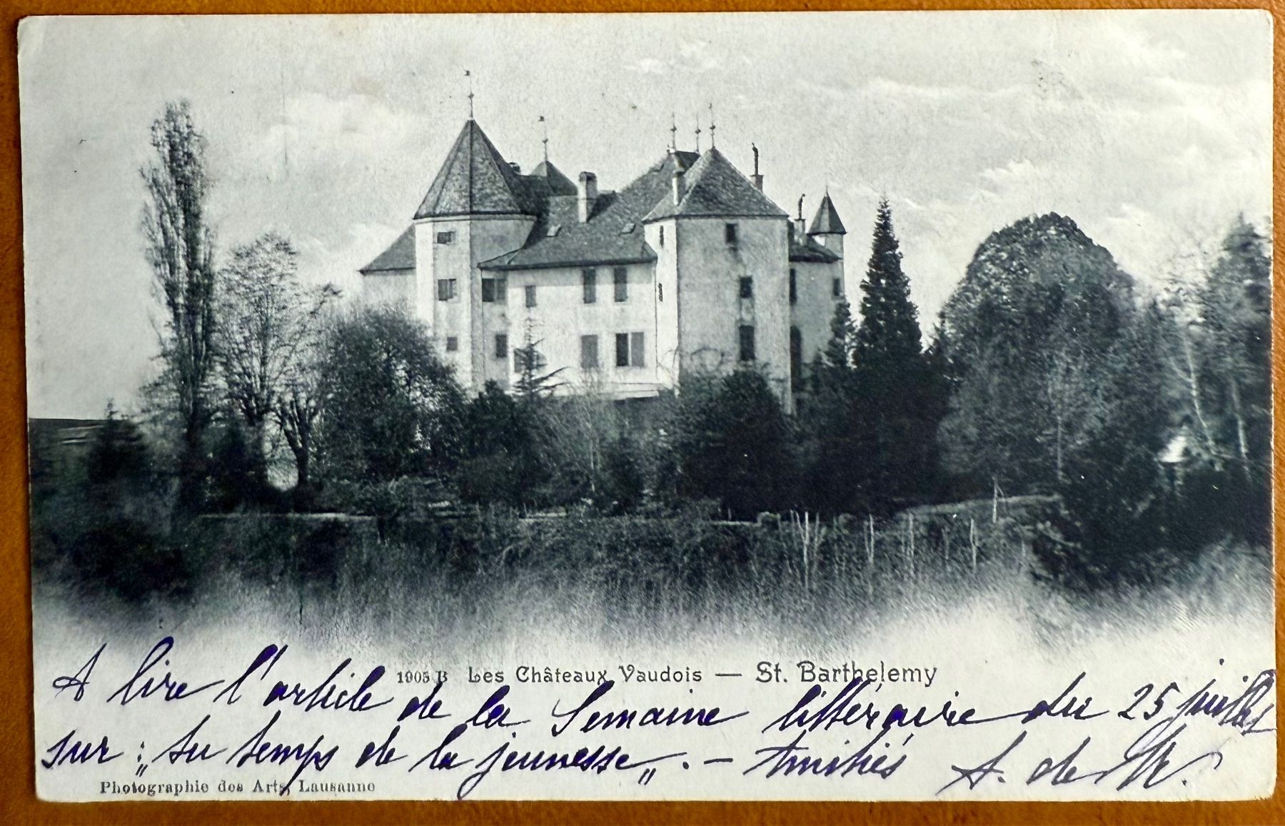 Cartoline postali: St. Barthelemy - Le Château 1908 – Usato da Lutry venduto da Ediego