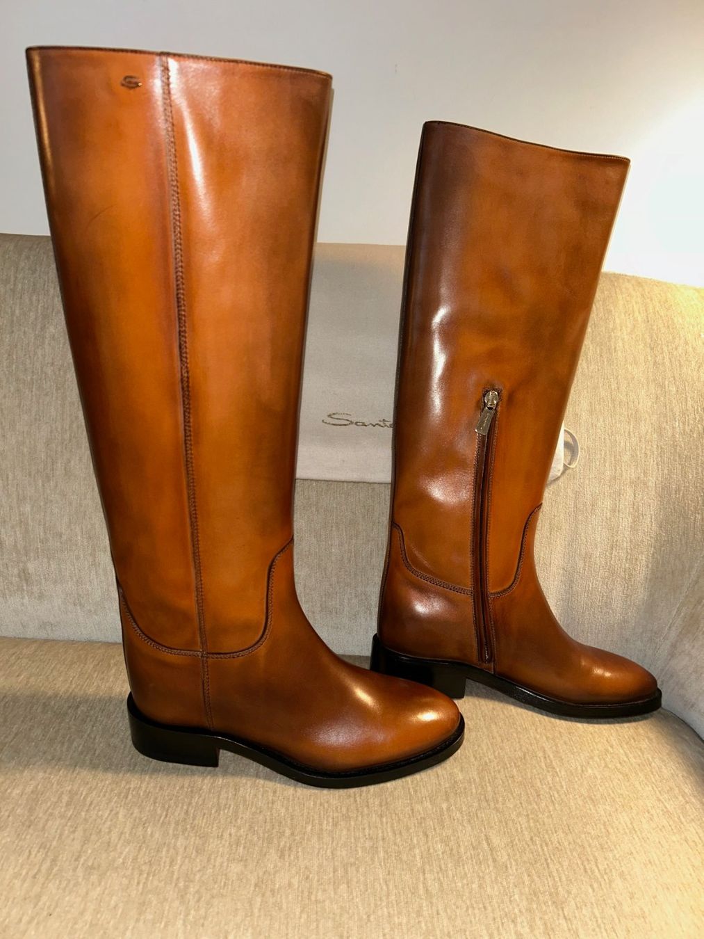 Santoni Damenschuhe: SANTONI (Reiter-)Stiefel cognacbraun – Neu (gemäss Beschreibung) aus Zürich von Viel_Freude_8 3