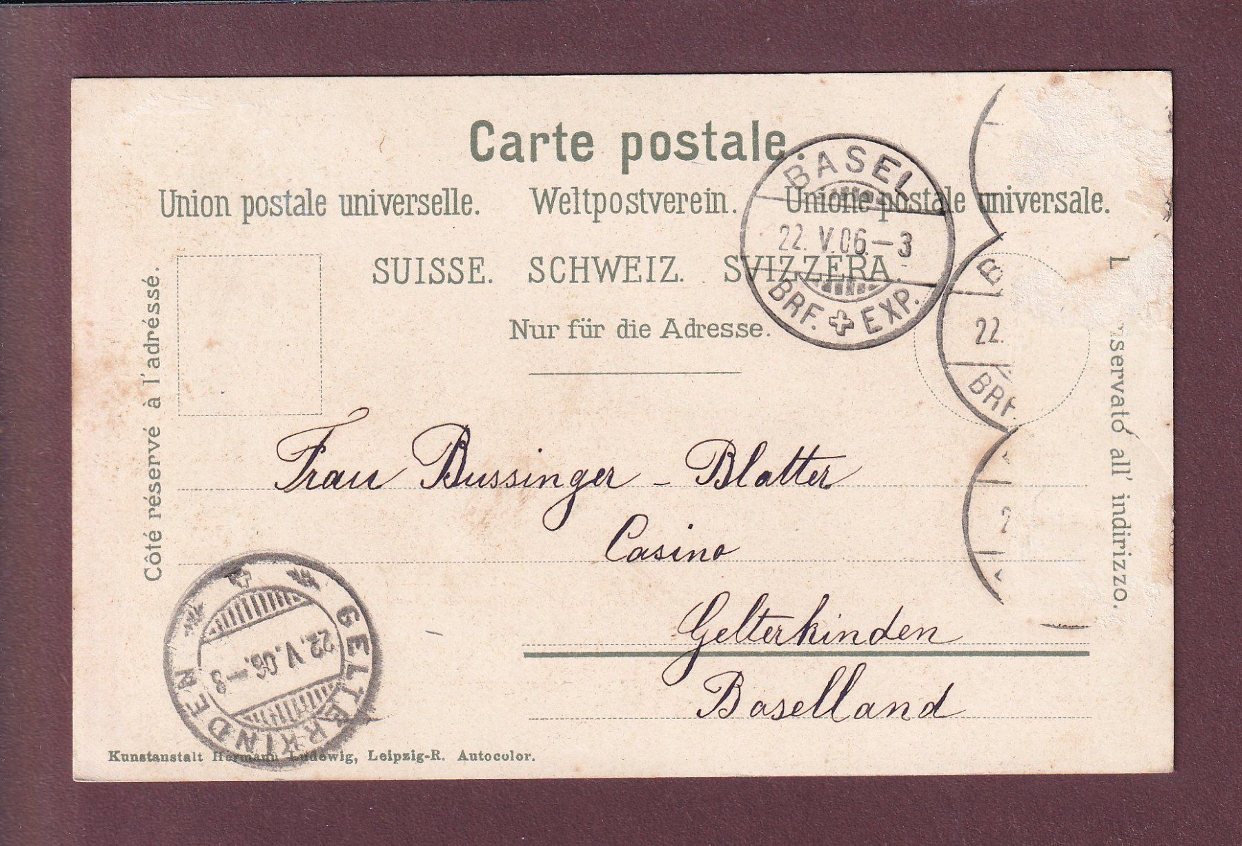 Cartes postales: BASEL - Münster - 1906 – D'occasion à Pully par nicecards 1
