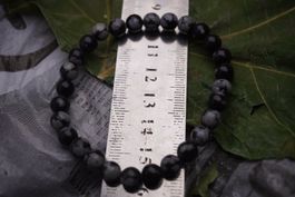 Schneeflocken Obsidian   Armband   Edel     Ab 1.-
