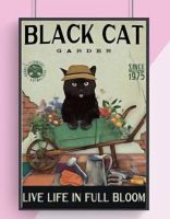 🔥 BLACK CAT Garden Blechschild 🎀 20x30cm OVP 🔥 