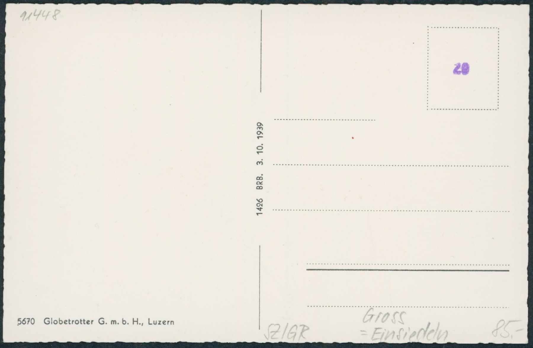 Cartoline postali: SZ Gross - Einsiedeln – Nuovo (secondo la descrizione) da Schindellegi venduto da masutka7 1