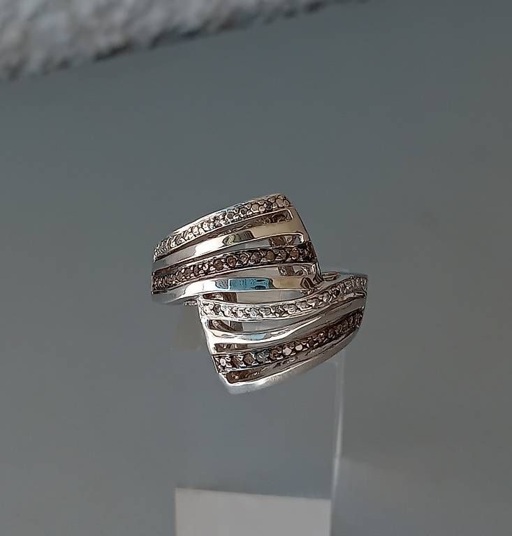Anelli: Ring mit Diamanten in Silber – Usato da Stans venduto da wer_fd5f 3