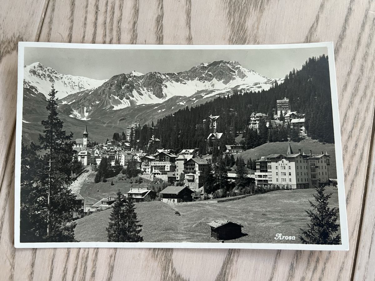 Cartoline postali: AK Arosa gel 1933 – Usato da Romanshorn venduto da Apfelschuss