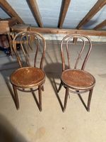 2 Wirtshaus Stühle Holz Thonet Stil gebogen gebraucht