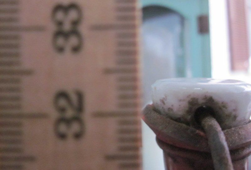 Bicchieri, Caraffe & Bottiglie: Alte Email-Flasche 2 Liter, braun, Schwerter Emaille – Usato da Bischofszell venduto da raika 7