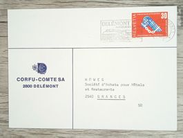 TR17 Enveloppe + Timbre Suisse 1970
