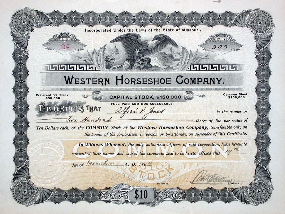 Western Horseshoe Company 1904 Kaufen auf Ricardo