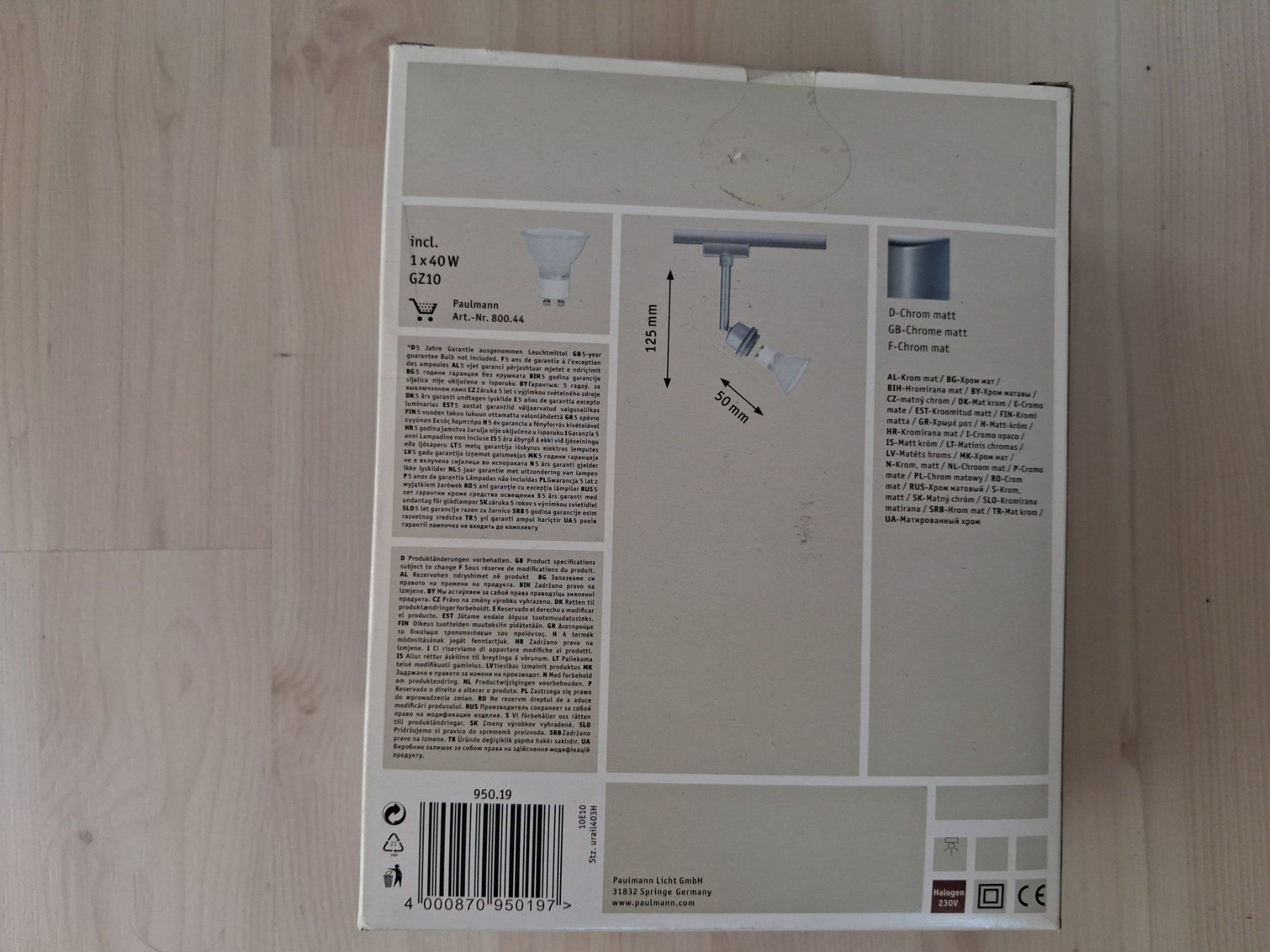 Paulmann Lustres & lampes de plafonds: SPOT LAMPE ZU PAULMANN SYSTEM – Neuf avec emballage d'origine à langnau par Santos1411 1