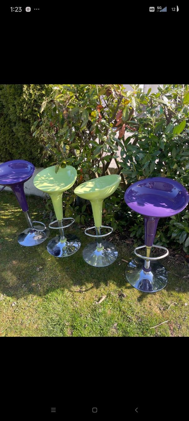 Sgabelli: Hocker retro gruen violet – Usato da Andiast venduto da manucozi05 1