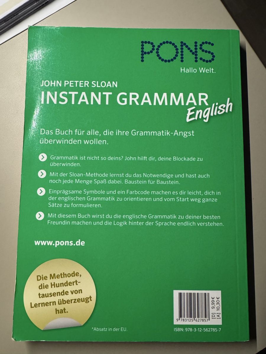 Libri: PONS Instant Grammar English – Nuovo (secondo la descrizione) da Sulgen venduto da a_fonsi 1